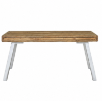 Perls Wooden Dining Table with Metal Base - Image 2