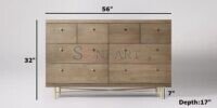 Inzelion Mango Wood Sideboard - Image 3