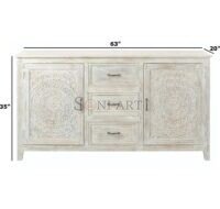 Alto Hand Carved Wooden Sideboard - Image 4