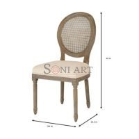 Bella Oval Canning Back wooden chair - Image 3