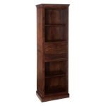Barco Sheesham Wood Bookshelf | Wooden Bookshelf | Solid Wood Bookshelf | Bookshelf with Drawers | Soni Art