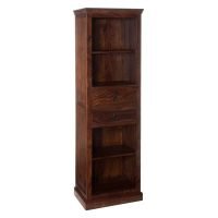 Barco Sheesham Wood Bookshelf | Wooden Bookshelf | Solid Wood Bookshelf | Bookshelf with Drawers | Soni Art