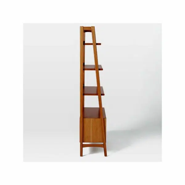 Capri Wooden Bookshelf Display Unit | Solid Wood Bookshelfs for Bedroom Online | Mango Wood Furniture Online | Soni Art