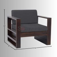 Acolla Wooden Modern Single Sofa - Image 5