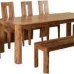 Bloomsbery Dining Set | 6 Seater Dining Set | Wooden Dining set with Bench | Rectangular Dining Set | Rectangular Dining Table | Soni Art