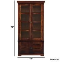 Clyde Sheesham Wood Crockery Unit - Image 2