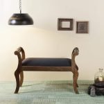 Odon Wooden Cushion Bench Divan 39'' | Buy Wooden Bench Online | Buy Wooden Diwan Daybed Online | Diwan for Living Room | Soni Art