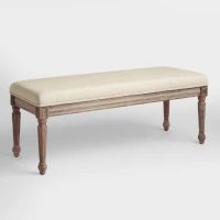 Havana Solid Wood Cushion Bench | Solid Wood Seating Furniture | Wooden Furniture for Bedroom | Soni Art