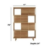 Pianos Solid Wood Contemporary Bookshelf - Image 3