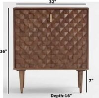Royton Mango Wood Bar Unit - Image 3