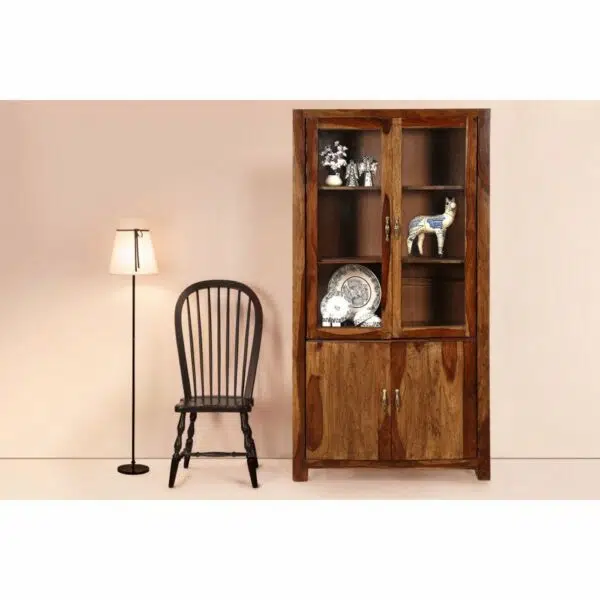 Aliby Solid Wood Buffet Unit | Solid Wood Crockery Units | Wooden Kitchen Cabinets | Wooden Crockery Units | Soni Art