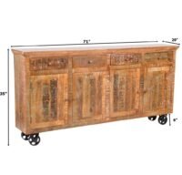 Ttinto Antique Wooden Sideboard - Image 3