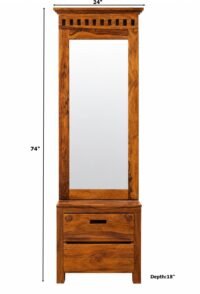 Nichols Wooden Mirror Dresser - Image 3