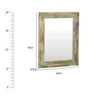 Yale Rustic Finish Wooden Mirror Frame With Mirror - Image 5