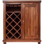 Meroo Wooden Bar Cabinet 35x15x40 Inches | Wooden Bar Unit | Bar Cabinet with Storage | Bar Unit with Bottle Holders | Soni Art