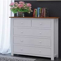Almosa Solid Wood Chest of Drawers | Wooden Chest of Drawers | Soni Art