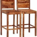 Whela Wooden Bar Chair Set of Two | Wooden Bar High Chairs | Wooden Bar Chairs | High Chairs | Sheesham Wood Furniture Online | Soni Art