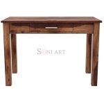 Boolburra Writing Desk | Wooden Study Desk | Study Table with Drawer | Sheesham Wood Study Table | Soni Art