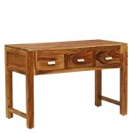 Vera Indian Ethnic Writing Desk | Wooden Study Table with Drawers | Study Desk with Drawers | Soni Art