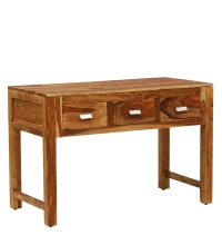 Vera Indian Ethnic Writing Desk | Wooden Study Table with Drawers | Study Desk with Drawers | Soni Art