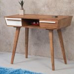 Roma Mango Wooden Writing Desk | Wooden Study Desk | Wooden Study Table | Study Table with Drawers | Soni Art