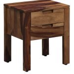 Dover Wooden Bedside Drawer Table | Wooden Bedside Table | Solid Wood Bedside table | Bedroom Furniture Online in India | Soni Art