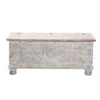 Toronto Rustic Solid Wooden Trunk Coffee Table 51x18x18" - Image 2