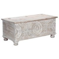 Toronto Rustic Solid Wooden Trunk Coffee Table 51x18x18" - Image 3