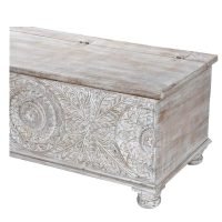 Toronto Rustic Solid Wooden Trunk Coffee Table 51x18x18" - Image 6