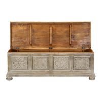 Seattle Solid Wood Hand Carved Trunk Box 60" - Image 2