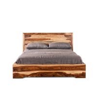 Ashton Solid Sheesham Wooden Hand Crafted Bed - Image 3