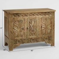 Selby Wooden Carved Colonial Design Sideboard - Image 3