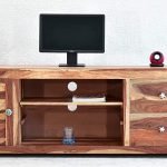 Sam Solid Rosewood TV Console | Wooden TV Cabinet with Storage | Wooden TV Cabinet with Storage | TV Console with Drawers | Soni Art
