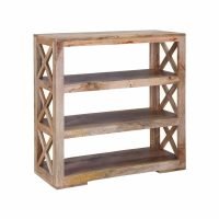 Helena Mango Wood Bookshelf Rack 36x14.5x36" - Image 8
