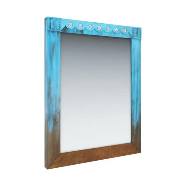 Attica Distressed Finished Wooden Mirror Frame 20x2x36" | Buy Wooden Mirror Frame Online | Rectangular Mirror Frame Online | Distressed Finish Furniture | Soni Art