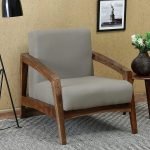 Incaz Wooden Sofa | Single Seater Wooden Sofa | Wooden Sofa for Living Room | Sheesham Wood Sofa | Soni Art