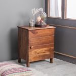 Azul Solid Wood Bedside Table Nightstand 16x15x18" | Wooden Bedside Table | Solid Wood Furniture | Soni Art