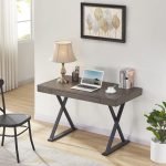 Serra Solid Mango Wood Work Desk/Writing/Wooden Study Table Desk 46x24x30" | Wooden Study Table Desk | Study Desk with X Shaped Legs | Soni Art