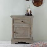 Hylo Solid Wood Bedside Table | Wooden Bedside Table | Solid Wood Bedside Table | Soni Art