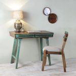 Safira Solid Wood Writing Study Desk 45x24x30 | Wooden Study Desk | Study Table with Drawers | Soni Art