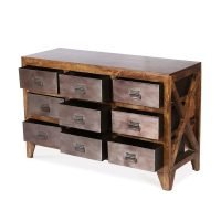 Parker Industrial Chest of 9 Drawer Dresser 47" - Image 3