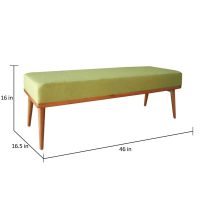 Barley Modern Cushion Bench Hallway Balcony | Buy Outdoor bench Online in India at Best Prices | Buy Outdoor Furniture In India | Mango Wood Furniture | Soni Art
