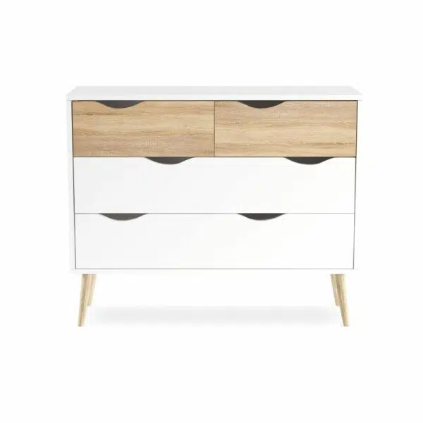 Charls Solid Wood Wooden Chest of Drawers