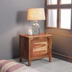 Xenia Wooden Bedside Table | Solid Wood Bedside Table | Sheesham Wood Bedside Table | Soni Art