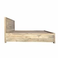Glasgow Solid Mango Wood Hand Carved Bed - Image 9
