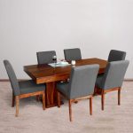 Manola Sheesham Wood Dining Set of 6 Chairs | 6 Seater Wooden Dining Set | Sheesham Wood Dining Table | Wooden Dining Room Furniture | Soni Art