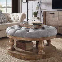 Pardo Contemporary Cushion Center Table | Upholstered Centre Table | Wooden Coffee Table