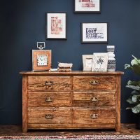 Clinton Chest of Drawer | Buy Wooden Storage Furniture for Bedroom & Dining Room Online in India | Wooden Chest of Drawers Online | Mango Wood Furniture | Soni Art