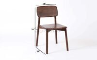 Riga Wooden Dining Chair Multipurpose Chair For Home Or Office Set of 2 - Image 3