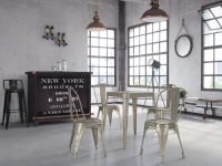 New York Bronx Printed Bar Cabinet 45x17x43.5 inch - Image 4